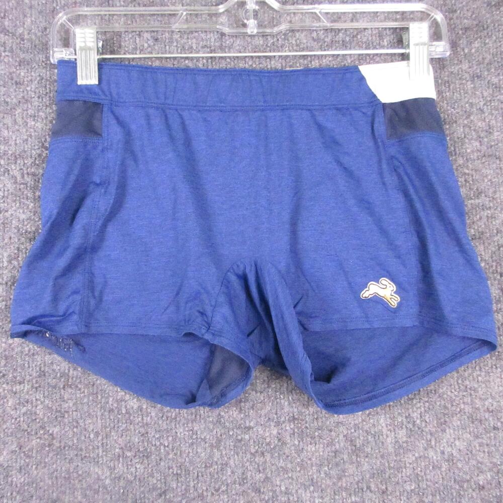 Tracksmith Shorts Womens Small Blue 3" Running Athletic Lined Drawstring Mesh
